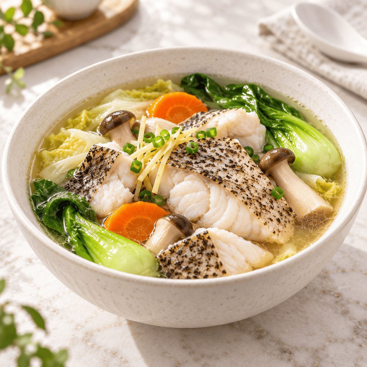 grouper portion soup
